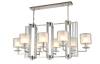 Подвесная люстра Crystal Lux Nicolas SP8 L1000 NICKEL/WHITE фото 2