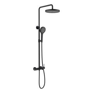 Душевая стойка Vincea Rim VSFS-2RM1MB черная матовая, с изливом