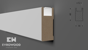 Рейка Evrowood R020 LED 200x1.8x4