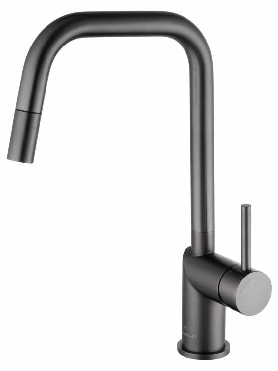 Смеситель для кухни Wonzon & Woghand WW-6018-BGG темный графит