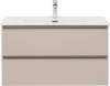 Тумба с раковиной Aquanet Vega 90 бежевый фото 6