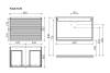 Тумба под раковину Sancos Folk FL70W Bianco, 69x44.5x50 фото 3