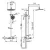 Душевая стойка Arrow AG3327CP хром фото 2