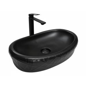 Раковина Gid Creativo 53357 Bm777 60 см, черная матовая