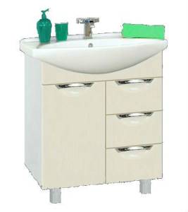 Тумба с раковиной Misty Орхидея П-Орх01065-0313Я