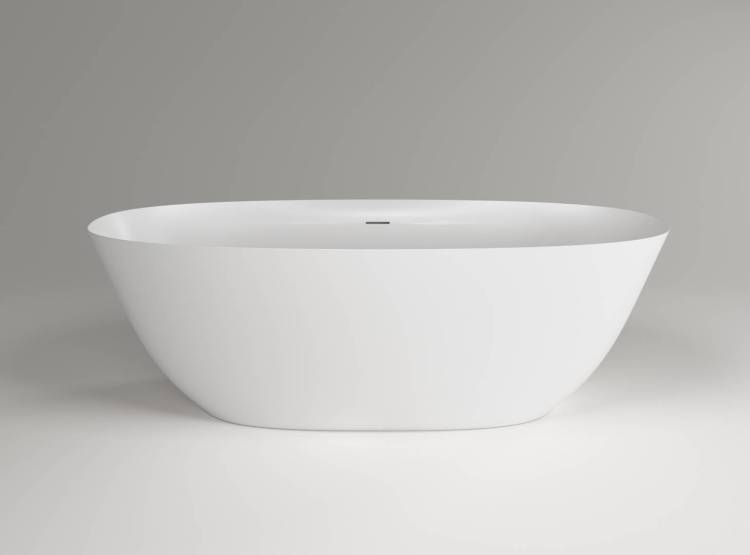 Ванна из искусственного камня Plumberia Selection VELOMA 180BO 180x80, белый матовый