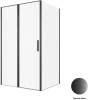 Душевой уголок Allen Brau Priority 3.31033.BBA + 3.31042.BBA профиль черный брашированный, 1200x800 фото 5