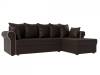 Угловой диван Лига Диванов Рейн 112598 правый угол Коричневый 233/141/91