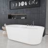 Акриловая ванна AQUAme AQM3505GW-R 179.5x84.5, правая, белый глянцевый фото 4