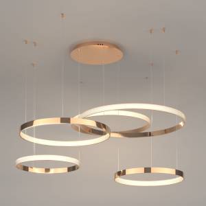 Подвесной светодиодный светильник Eurosvet Posh 90175/5 медный