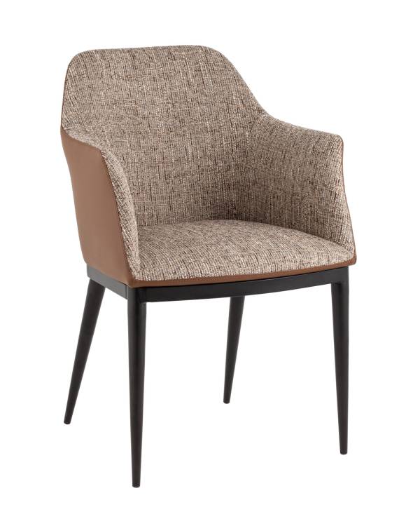 Стул обеденный Stool Group Itan DC1122 997-7+ PU8161s коричневый с коричневой экокожей