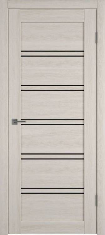 Межкомнатная дверь Владимирская Фабрика Дверей Atum Pro 28 Scansom Oak стекло Black Gloss 900x2000
