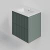 Тумба под раковину La Fenice Terra Twin Grigio 60 серо-зеленый матовый