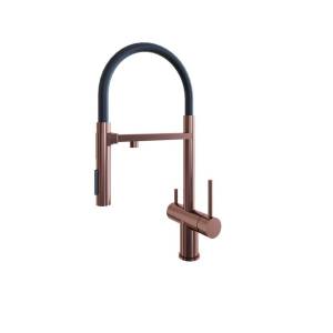 Смеситель для кухни Grandex aqua Choice 9020152 -S с гибким изливом, медь