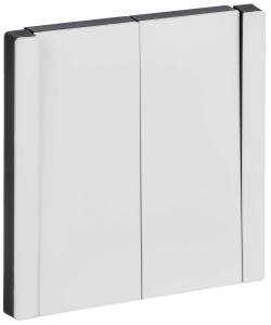 Выключатель 2-клавишный проходной IEK Forte&Piano FP-V22-0-10-1-M-K01 белый