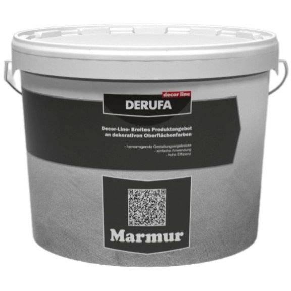 Декоративное покрытие Derufa Marmur рельефная 15 кг