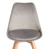 Стул Tetchair Tulip Soft (mod. 053V) 21125 Светло-серый (HLR 39)/натуральный 4шт. фото 6