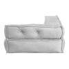 Модуль мягкий Tetchair Miracle 25336 VT shape silver велюр, букле, угловой фото 4