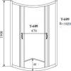 Душевой уголок Timo Altti-609 Clean Glass 90х90 см фото 10