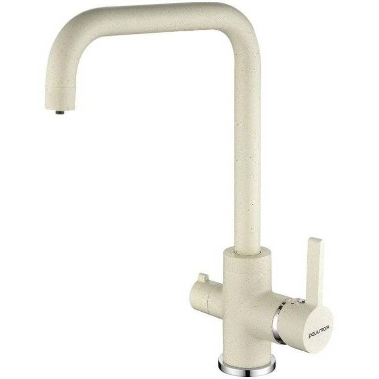 Смеситель для кухни Paulmark Logas Lo213021-331 белый