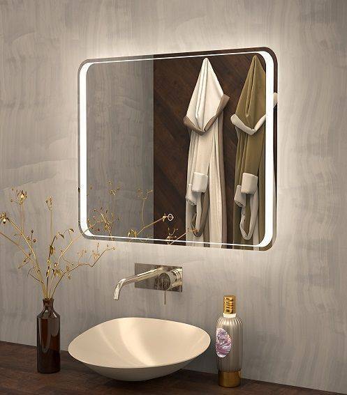 Зеркало с подсветкой Art&Max ELEGANT AM-Ele-800-800-DS-F
