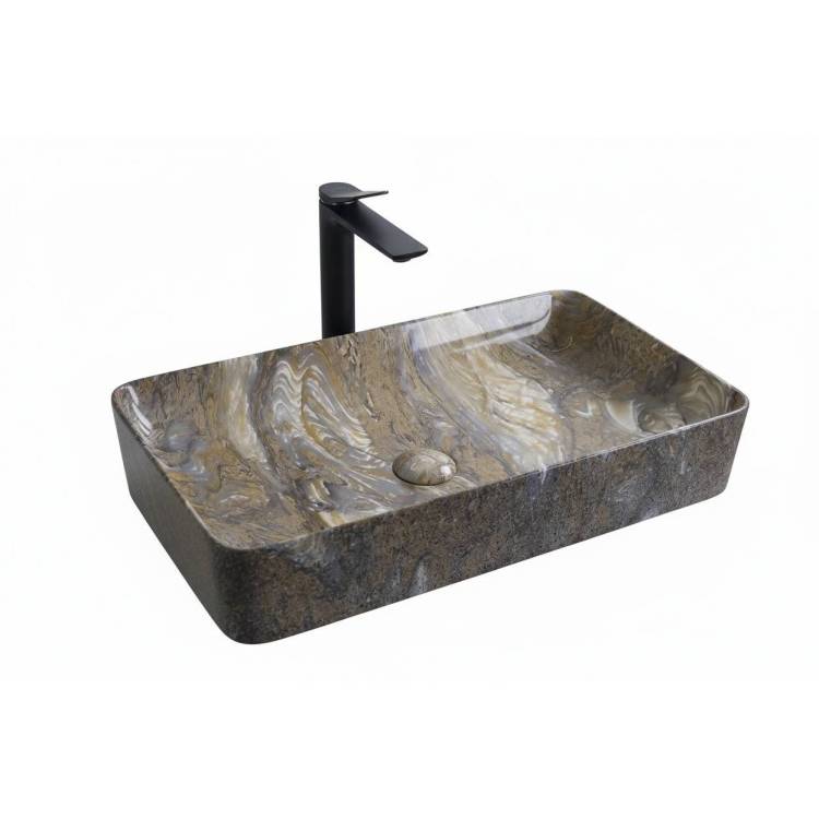 Раковина Gid Geométrico 54475 Mnc396T 60 см, под камень, глянцевая