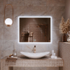 Зеркало Alavann Emma 90 ALV0066006 с подсветкой, сенсор, антизапотеватель фото 3