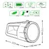 Прожекторный светодиодный фонарь Gauss аккумуляторный 233х112 280 лм GF701 фото 4