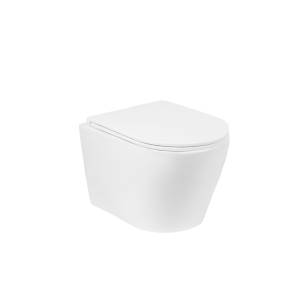 Унитаз подвесной Royce Ozzy RCT-110408WH безободковый, сиденье микролифт, белый