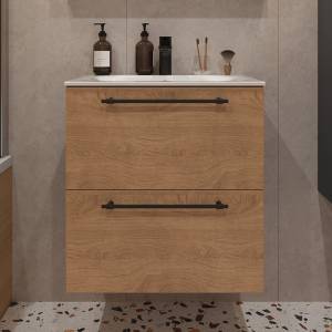 Тумба с раковиной Terminus Venta VEN10602300001O шпон, дуб, 60x62