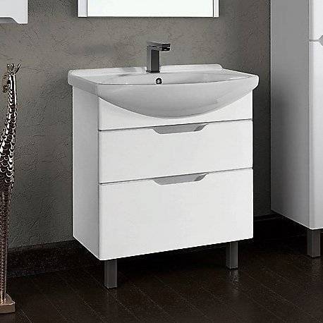 Тумба с раковиной Dreja Laguna Plus 85 белая
