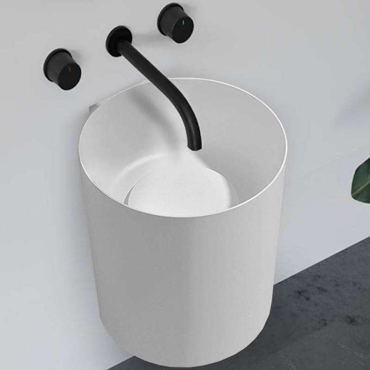 Раковина Abber Stein AS2624 42 см, белая матовая