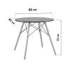 Стол Stool Group Eames DSW T001-80 black черный 80x80x74 фото 9
