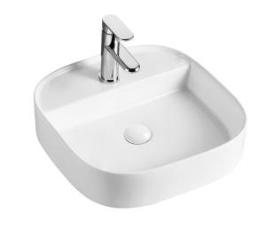 Раковина AQUAme AQM5013 белая глянцевая, 45x45