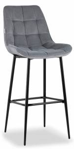 Стул барный Stool Group Флекс AV 405-N25-08(B) велюр серый