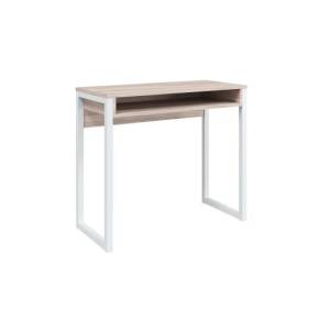 Стол письменный МЛК Леонардо ясень шимо/белый 85x75x39