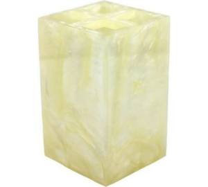 Стакан для зубных щёток Bath Plus Pearl 3W-PRBS-17012-A-TBH желтый