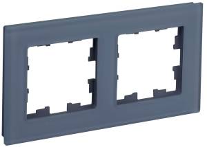 Рамка 2-постовая IEK Brite BR-M22-G-31-K35 маренго матовый