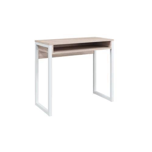 Стол письменный МЛК Леонардо ясень шимо/белый 85x75x39