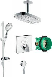 Душевой комплект Hansgrohe Raindance Select E 300 (2 jet) 27384400 + 26630400 + 27506000 + 15738400