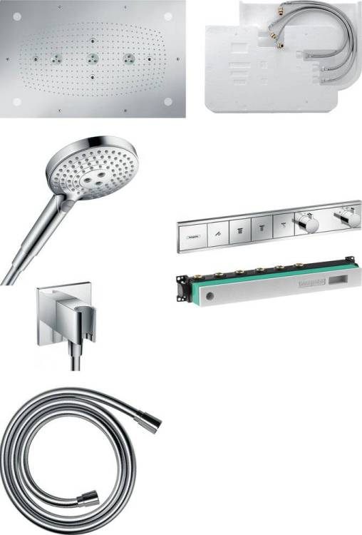 Душевой комплект Hansgrohe Raindance Rainmaker 680/460 (3 jet) 28418000 + 26530000 + 26486000 + 28276000 + 15382000