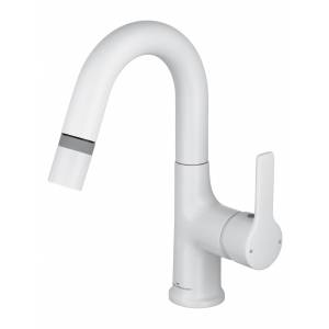 Смеситель для раковины Wonzon & Woghand WW-FE01L212-MW белый матовый