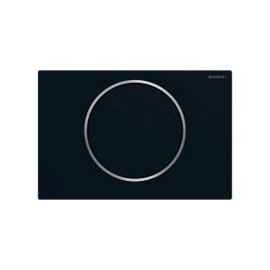 Кнопка смыва Geberit Sigma 10 115.758.14.5 черная матовая, хром глянцевый