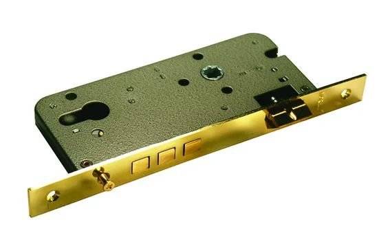 Замок Morelli L03 PG золото, под цилиндр с тремя ригелями