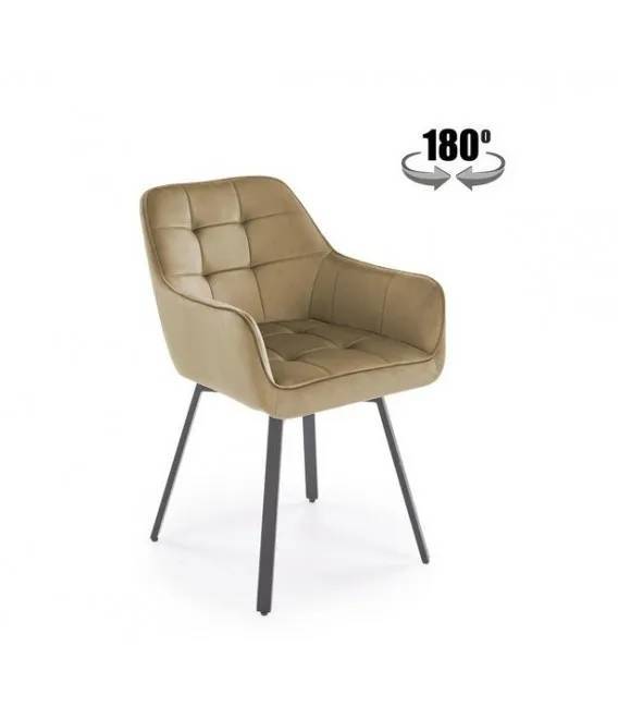 Стул кухонный Halmar K588 V-CH-K/588-KR-BEZOWY бежевый/черный