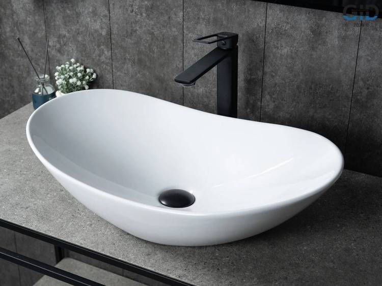 Раковина Gid Lago N9811 51175 белая, 61x37x15