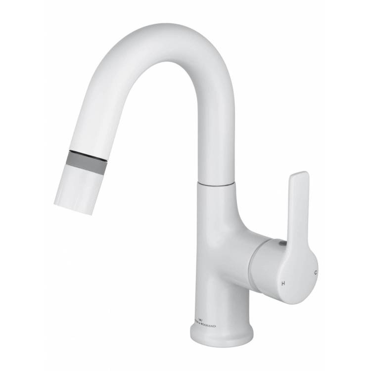 Смеситель для раковины Wonzon & Woghand WW-FE01L212-MW белый матовый