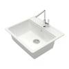 Мойка кухонная Maretti Kitchen MR570-WH белый, 57x50.5 фото 2
