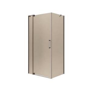 Душевой уголок Cezares SLIDER-AH-1-100-70/80-BR-GM профиль оружейная сталь, стекло бронза, 70x100x195