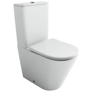 Унитаз-моноблок Ceramica Nova Highlight CN1802T безободковый, с крышкой-сиденьем микролифт